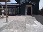 マットスタンプとアスファルト